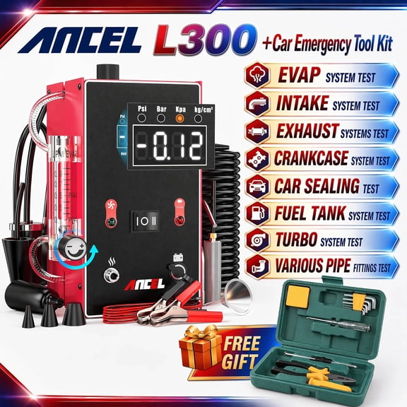 [Second Hand] ANCEL Automotive Smoke Machine + Car Emergency Tool Kit(Car Emergency Tool Kit No Wireless Functionality)