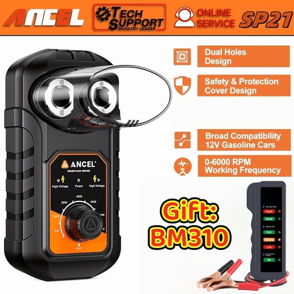 [Second Hand] ANCEL Car Ignition System Tester Diagnostic Test Tool+BM310 Battery Tester