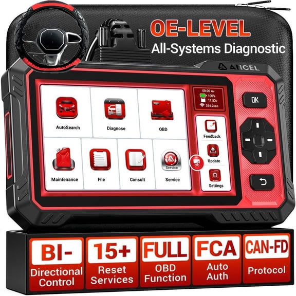 [Second Hand] ANCEL DS410 Lite Bidirectional Wireless OBD2 Scanner+S/t/e/e/r/i/n/g W/h/e/e/l C/o/v/e/r