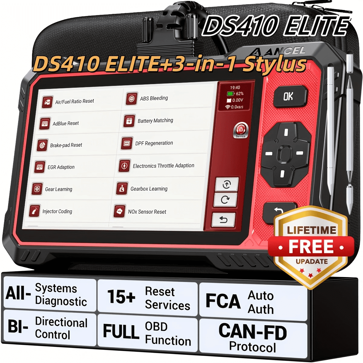 [Second Hand]ANCEL DS410 Lite Full System Car OBD2 Scanner Bi-directional