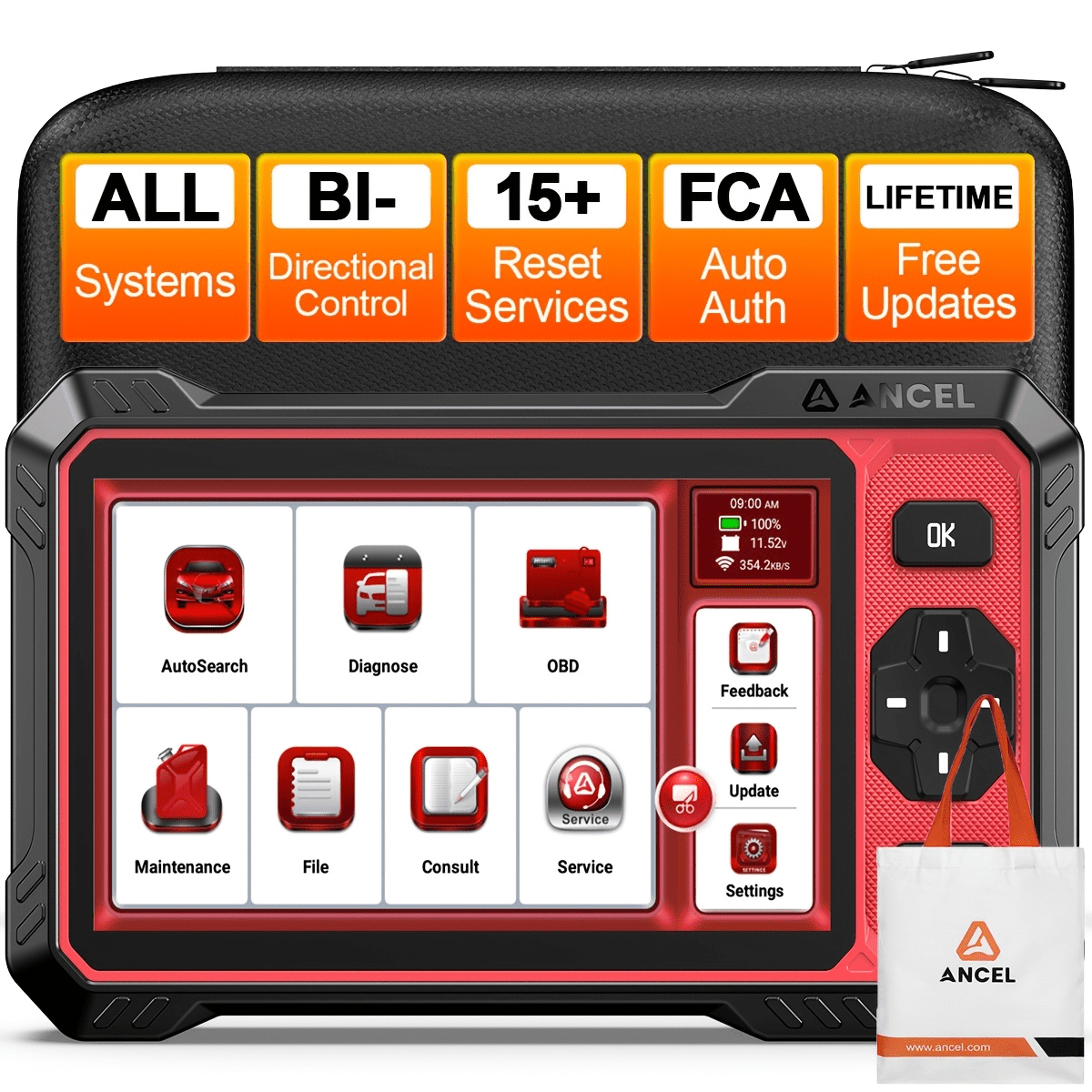[Second Hand] ANCEL DS410 Lite OBD2 Bidirectional Scan Tool ,