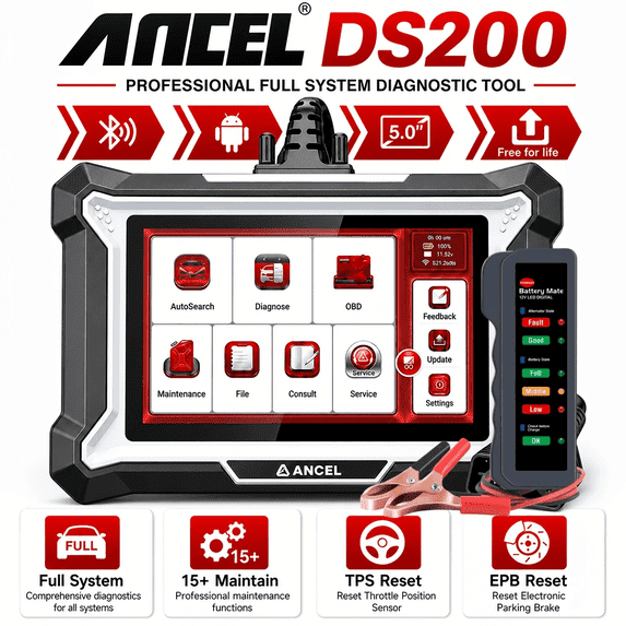 [Second Hand] ANCEL Diagnostic Scanner Code Reader Full System OBD2 Scanner+BM310