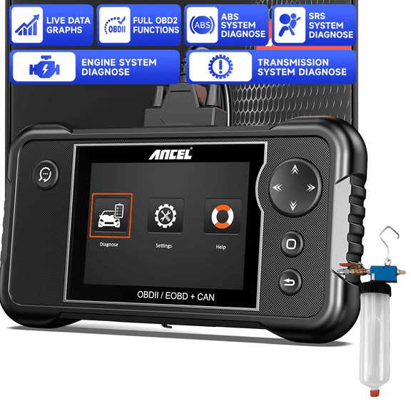 [Second Hand] ANCEL FX2000 OBD2 Scanner Diagnostic Tool & Brake Fluid Extractor Kits