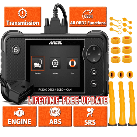 [Second Hand] ANCEL FX2000 Updated Car OBD2 Scanner Diagnostic Tool& 3-Pack G-a-s C-a-n S-pout Replacement Kits