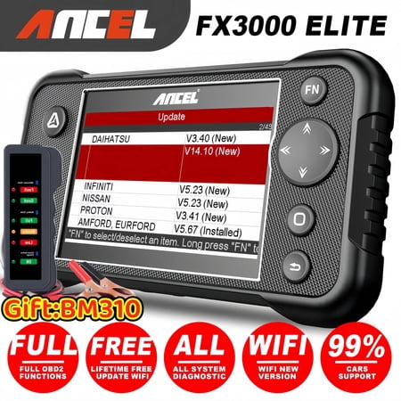[Second Hand] ANCEL FX3000 EliteOBD2 Scanner Diagnostic Tool&Gift:BM310