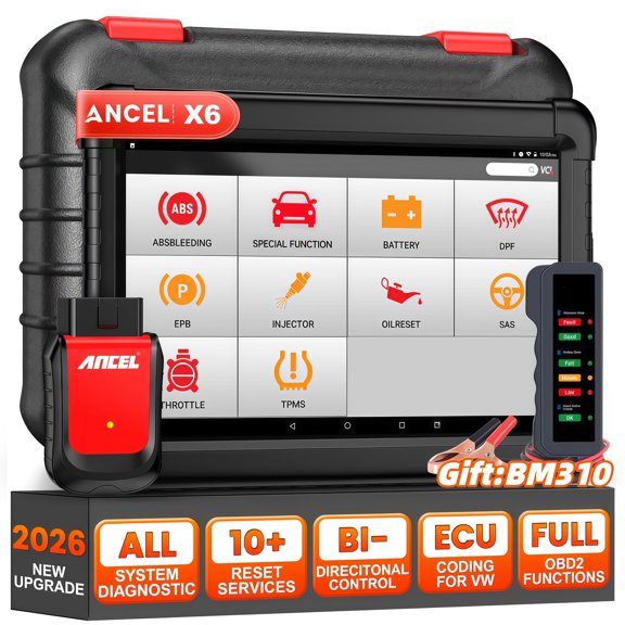 ANCEL Full System OBD2 Scanner Bi-directional Diagnostic Tool + BM310 Battery Tester