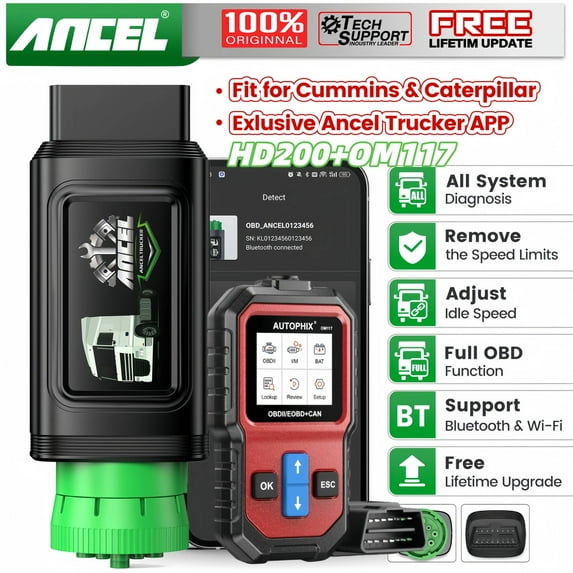 [Second Hand] ANCEL HD200 All System Heavy Duty Truck Diagnostic ...