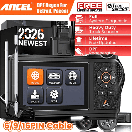 [Second Hand] ANCEL Heavy Duty Truck Scanner Diagnostic Tool for Detroit & Paccar