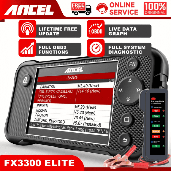 [Second Hand] ANCEL OBD2 Scanner Car Dignostic Scanner w/ BM310