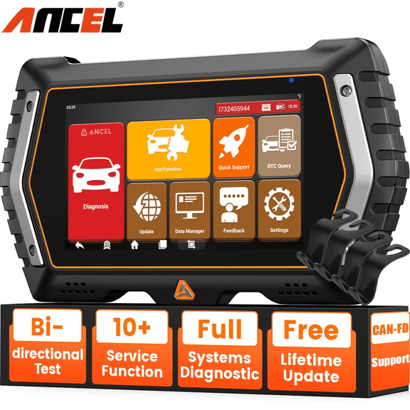 [Second Hand] ANCEL V3 PRO OBD Scanner+ 4 PCS Car Seat Hooks(Black)