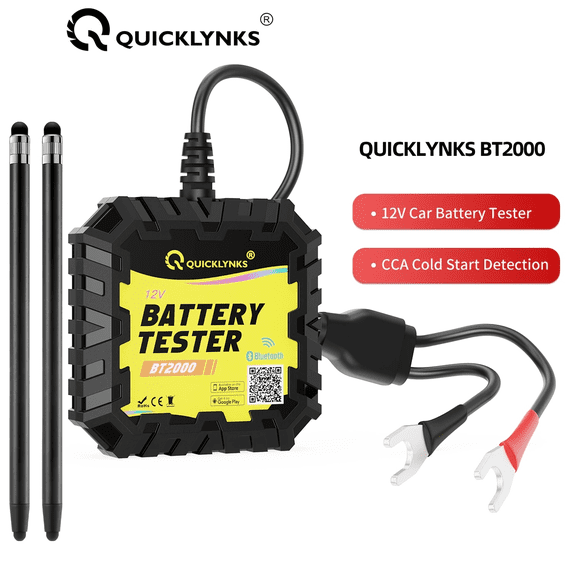 [Second Hand] BT2000 12V Car Battery Monitor Tester & 2PCS Universal S/t/y/l/u/s Kits