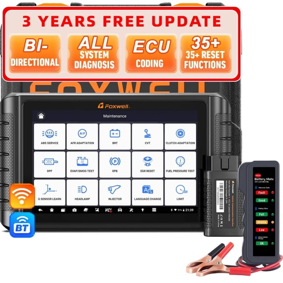 [Second Hand] FOXWELL  Advanced Car Bi-Directional OBD2 Scan Tool, Autoauth FCA Guide