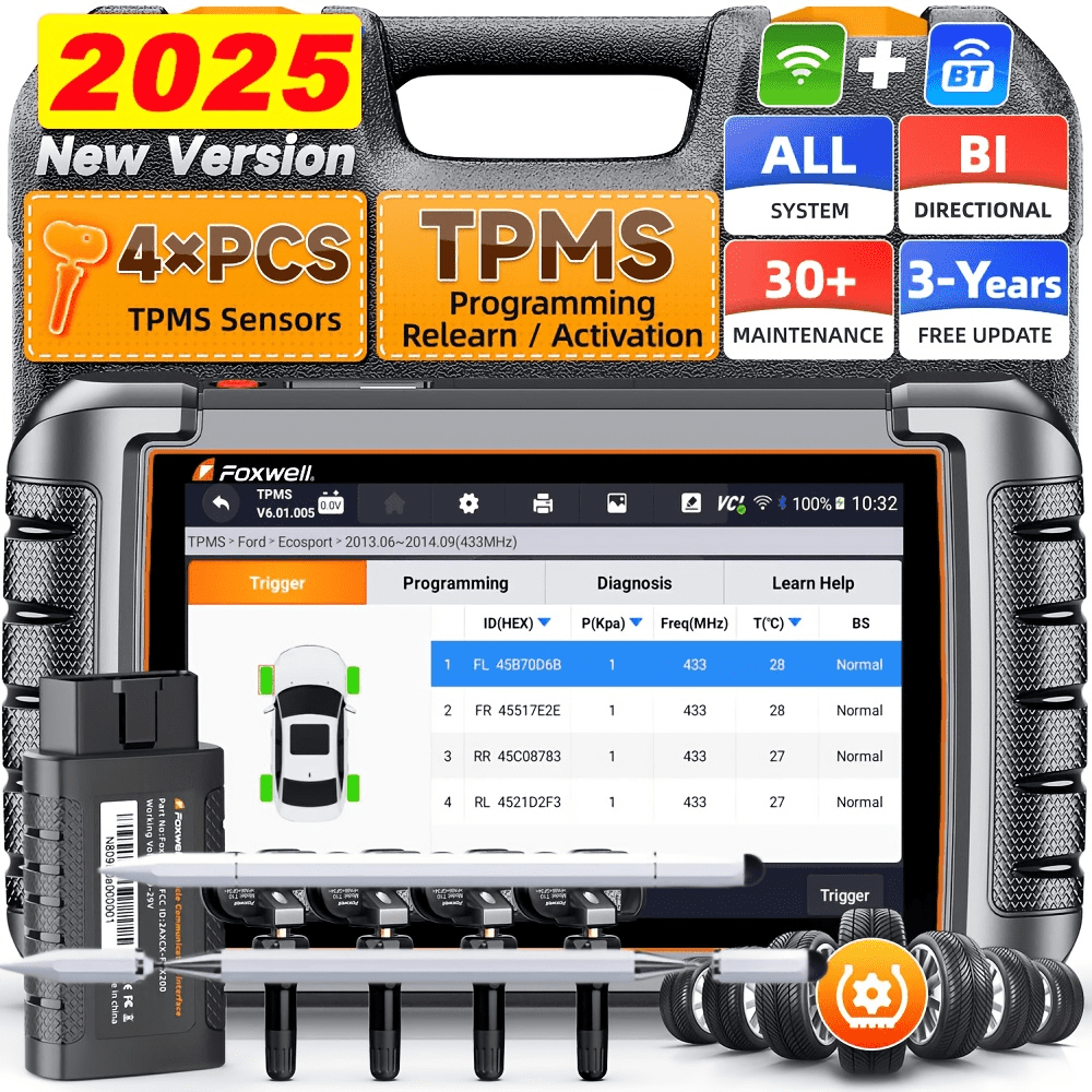 [Second Hand] FOXWELL Bidirectional Car OBD2 Scanner Diagnostic Tool TPMS+Gift: S/t/y/l/u/s Pen