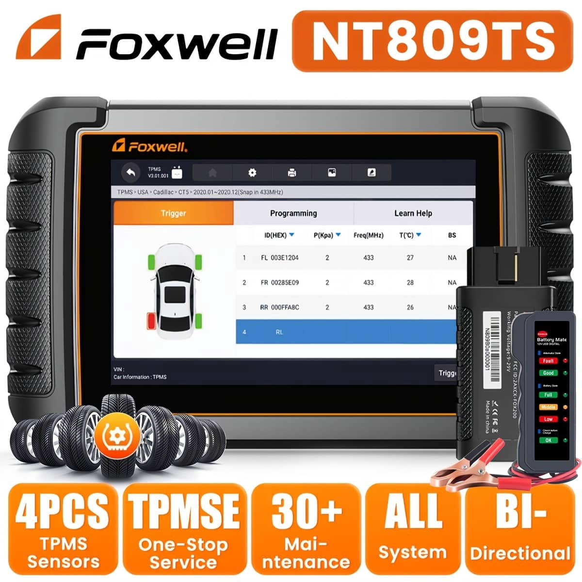 [Second Hand] FOXWELL Bidirectional Car OBD2 Scanner Diagnostic Tool w/ BM310