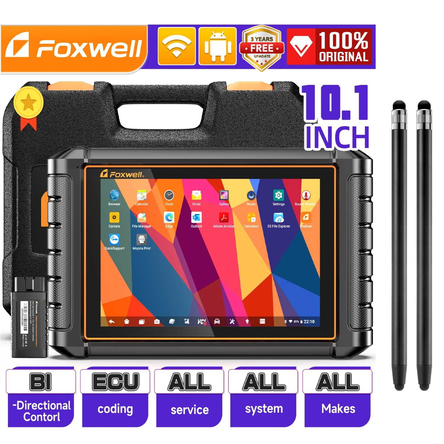 [Second Hand] FOXWELL NT1009 Advanced Car Bi-Directional OBD2 Scan Tool ...
