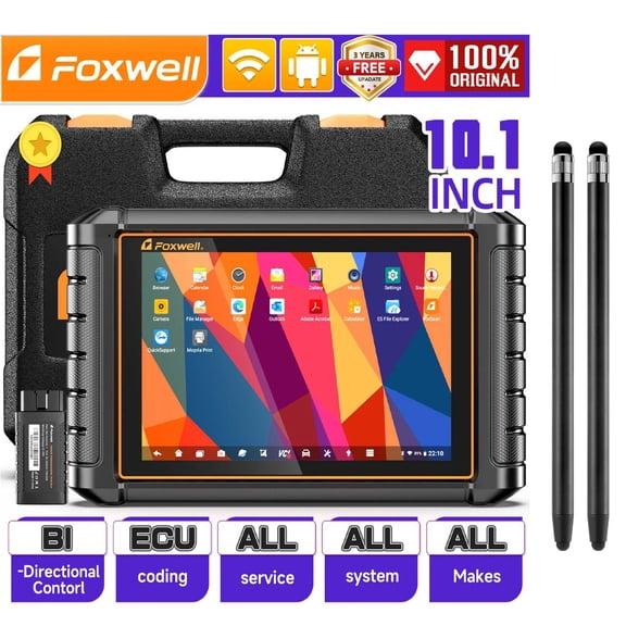 [Second Hand] FOXWELL NT1009 Advanced Car Bi-Directional OBD2 Scan Tool, 35+ maintenance reset