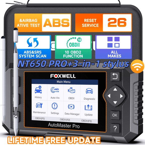 [Second Hand] FOXWELL NT650 PRO+3-in-1 Stylus OBD2 Automotive Diagnostic Tool