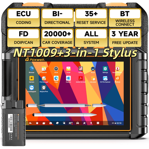 [Second Hand] FOXWELL OBD2 Scanner All System Diagnostic Scan Tool with 3-in-1 s/t/y/l/u/s