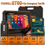 FOXWELL OBD2 Scanner +Car Emergency Tool Kit (Car Emergency Tool Kit No Wireless Functionality)