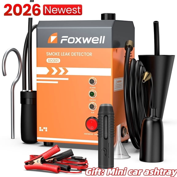 FOXWELL SD301 Automotive Smoke Leak Detector with Built-in Air Pump Gift: Mini car ash-tray
