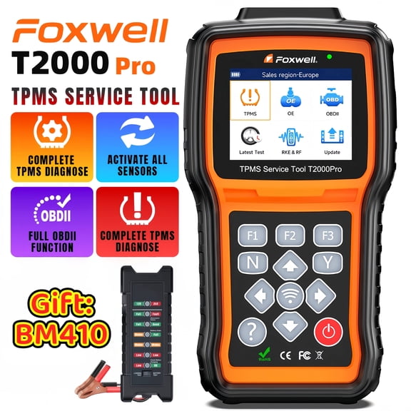 FOXWELL T2000 Pro TPMS Relearn Tool  w/ Gift:BM410