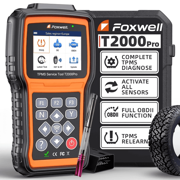 [Second Hand] Foxwell T2000 PRO+Ignition testerunchargedAuto Tire Pressure TPMS Relearn Tool