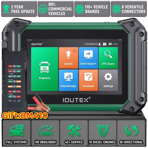 [Second Hand] TS710 Heavy Duty Truck Diesel Diagnostic Scanner+Gift:BM410