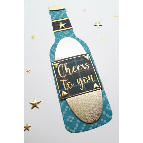 Second Nature "Champagne" Happy Birthday Brother Card (Beer)