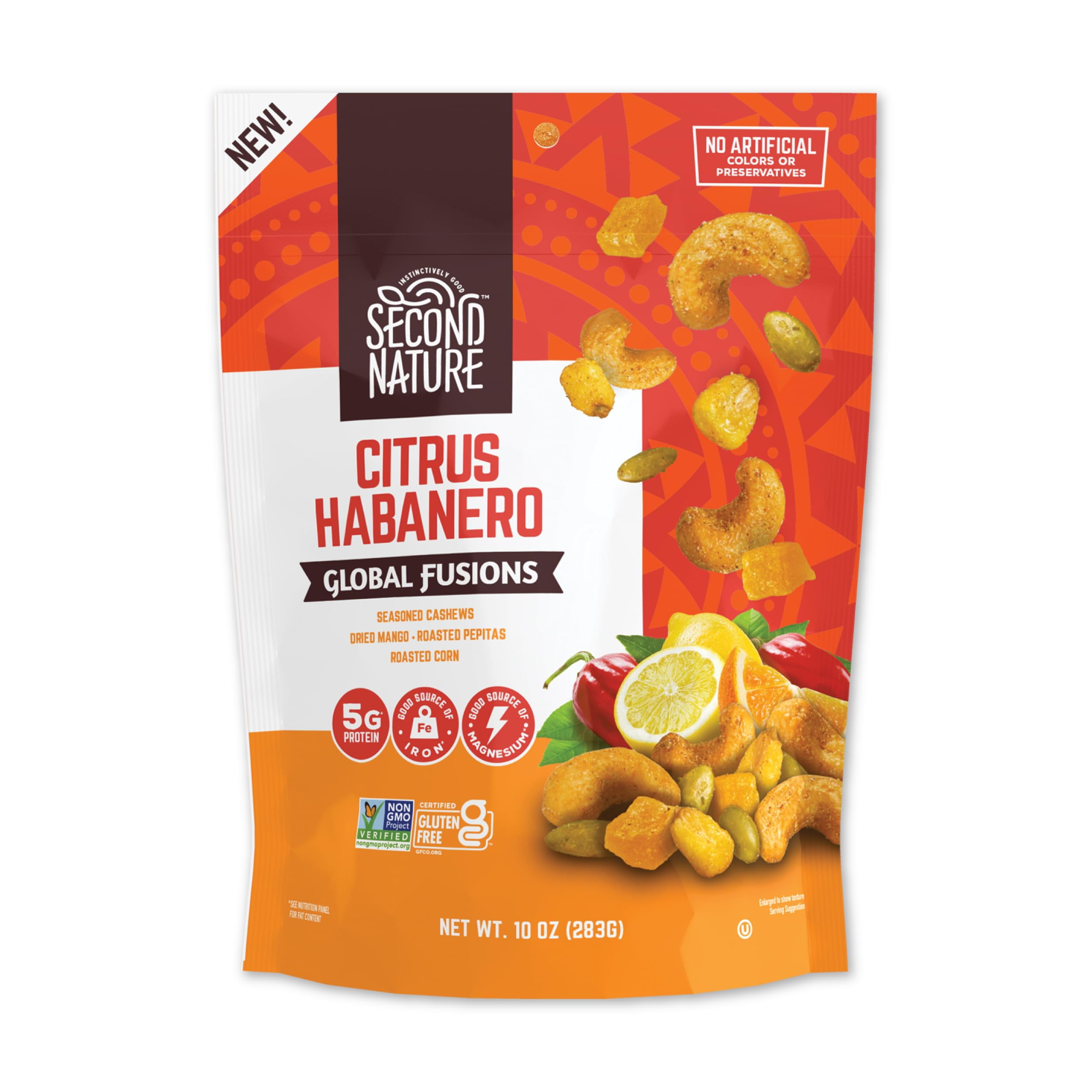 Second Nature Citrus Habanero DNF2 Global Fusions Snack Mix, Certified ...