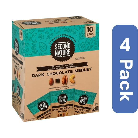 Second Nature Dark Chocolate Medley 12.5 oz (Pack of 4)