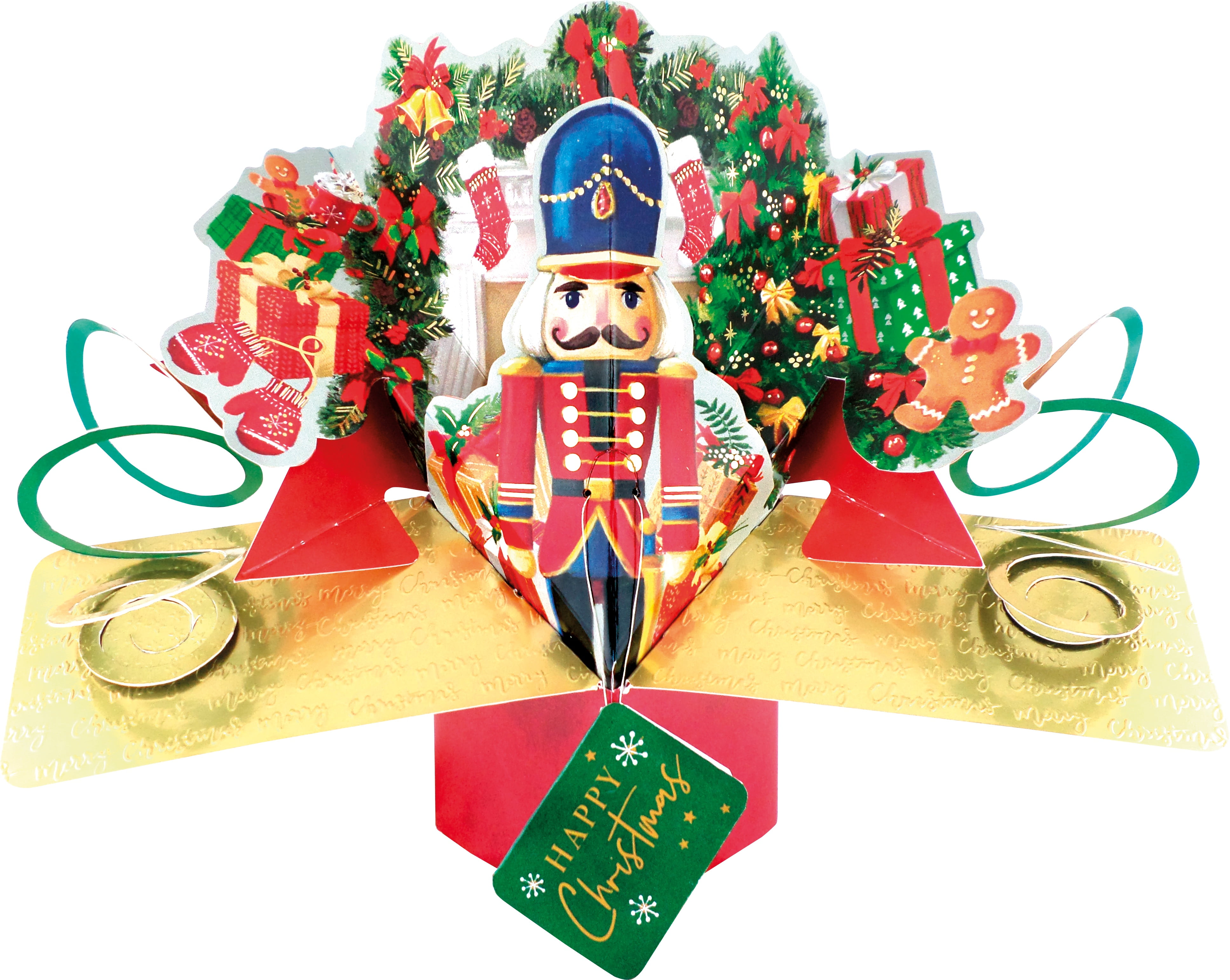Second Nature Pop Up Christmas Card Nutcracker