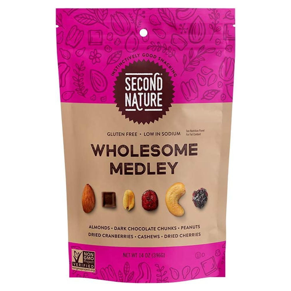 Second Nature Wholesome Medley Trail Mix 14 oz Pack of 2