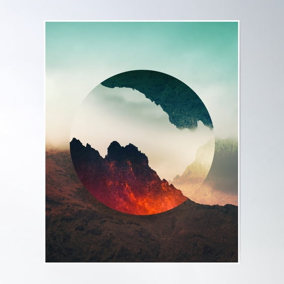 Second Sphere Poster Wall Art, Modern Wall Decor, 8x12 UNFRAMED