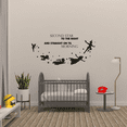 thumbnail image 1 of Second Star To The Right And Straight On Til Morning Peter Pan Quote Vinyl Wall Art Sticker Wall Decal Decoration For Home Room Wall Boys Girls Room Playroom Wall Décor Décor Design Size (10x20 inch), 1 of 3