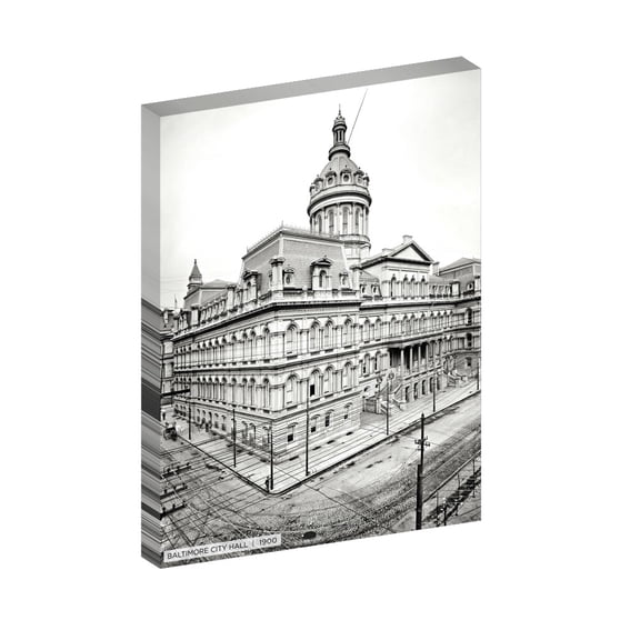 Second Story Collection, Baltimore 30x40 Gallery Wrapped Canvas