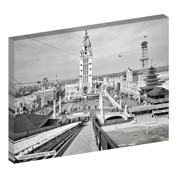 Second Story Collection, Coney Island 30x40 Gallery Wrapped Canvas
