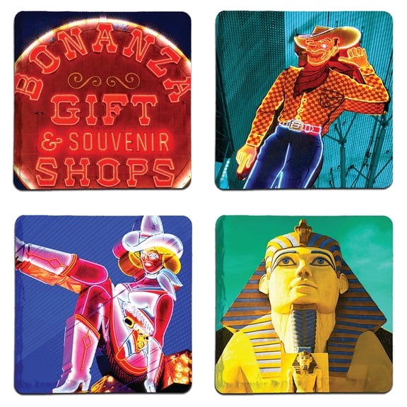 Second Story Collection, Las Vegas, Stone Coaster 4 Pack