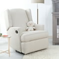 thumbnail image 1 of Second Story Home Hemingway Upholstered Wingback Swivel Gliding Recliner- Canvas, 1 of 5