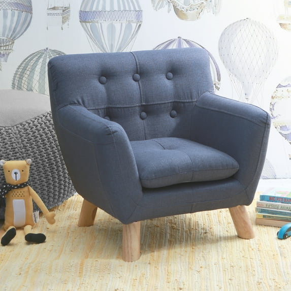 Second Story Home Jacey Kids Chair, Denim Blue