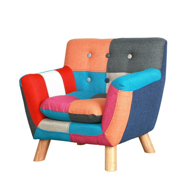 Second Story Home Jacey Kids Chair Patchwork Walmart