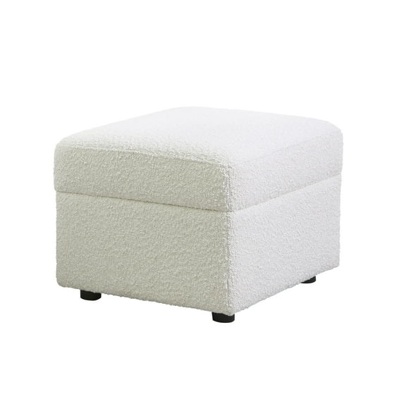Second Story Home Soho Upholstered Comfort Ottoman- Boucle