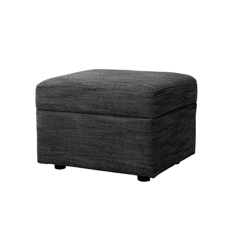 Second Story Home Soho Upholstered Comfort Ottoman- Dark Gray