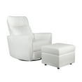 thumbnail image 1 of Second Story Home Soho Upholstered Comfort Ottoman- White, 1 of 4
