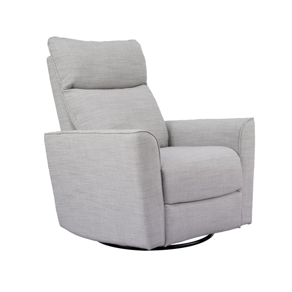 Second Story Home Soho Upholstered Swivel Glider- Gray