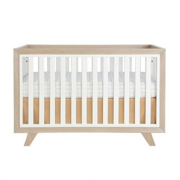 Second Story Home Wooster 3in1 Convertible Crib, Almond/White