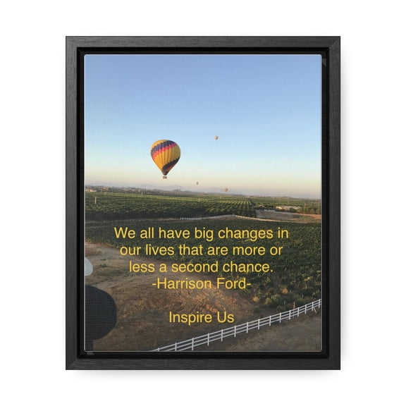 Second chances/changes Inspire Gallery Canvas Wraps, Vertical Frame