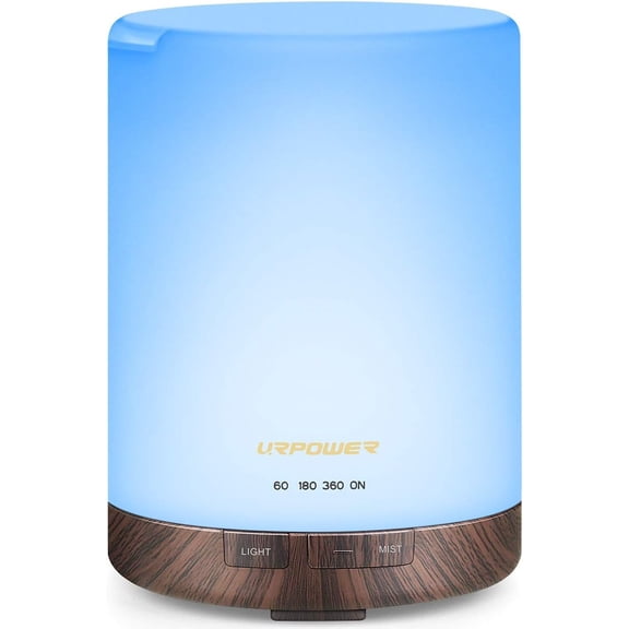 Second-generation 300ml aromatic essential oil diffuser, night light, ultrasonic air humidifier