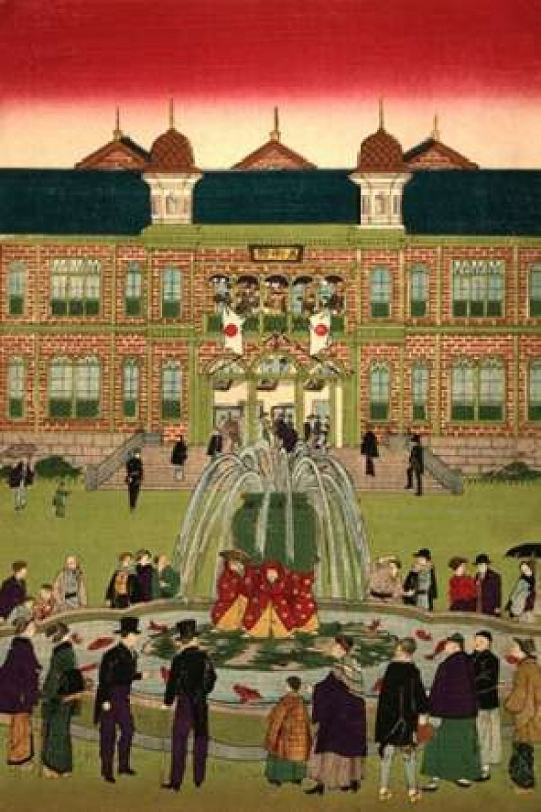 Second national industrial exhibition at Ueno Park #2 Canvas Art - Utagawa Hiroshige (24 x 36)
