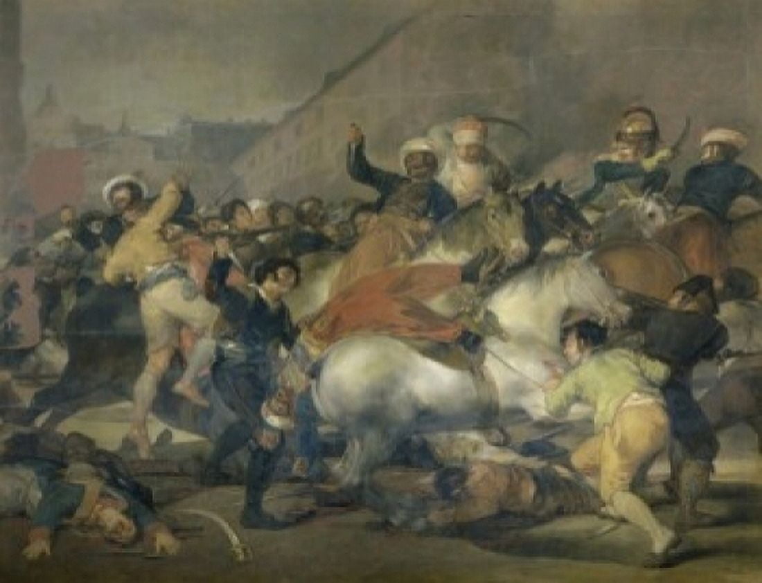 Second of May 1808 c 1814 Francisco Goya y Lucientes (1746-1828Spanish) Museo del Prado Madrid Canvas Art - Francisco de Goya (24 x 36)