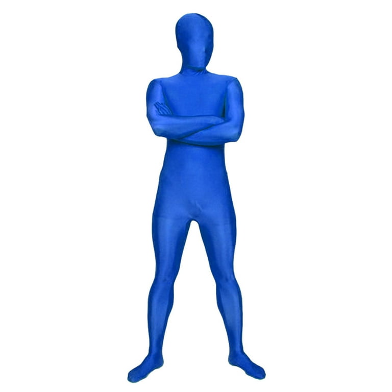 SecondSkin Full Body Spandex/Lycra Suit (M, Blue)